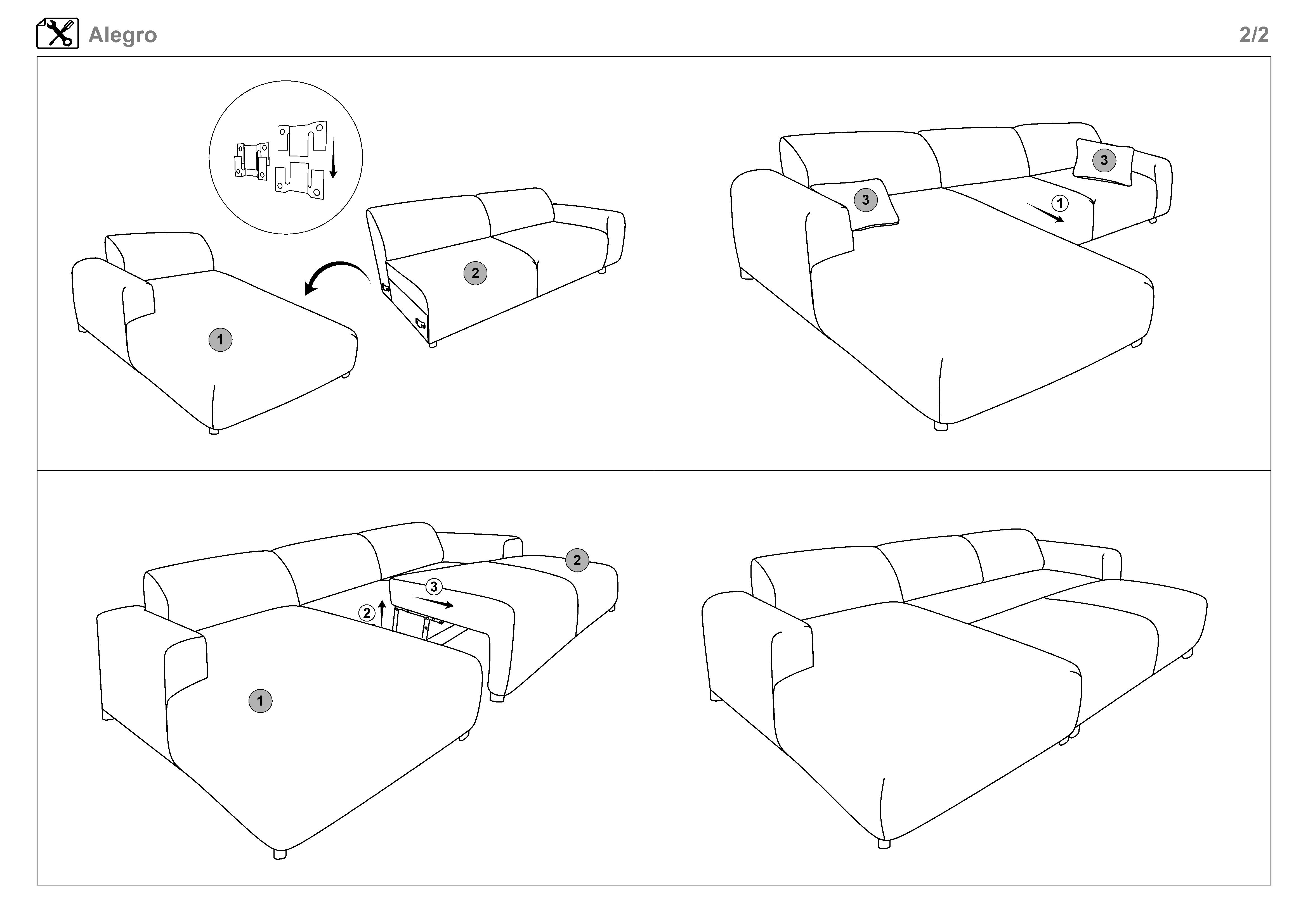 Монтажна схема на продукт - Coltar extensibil Alegro
