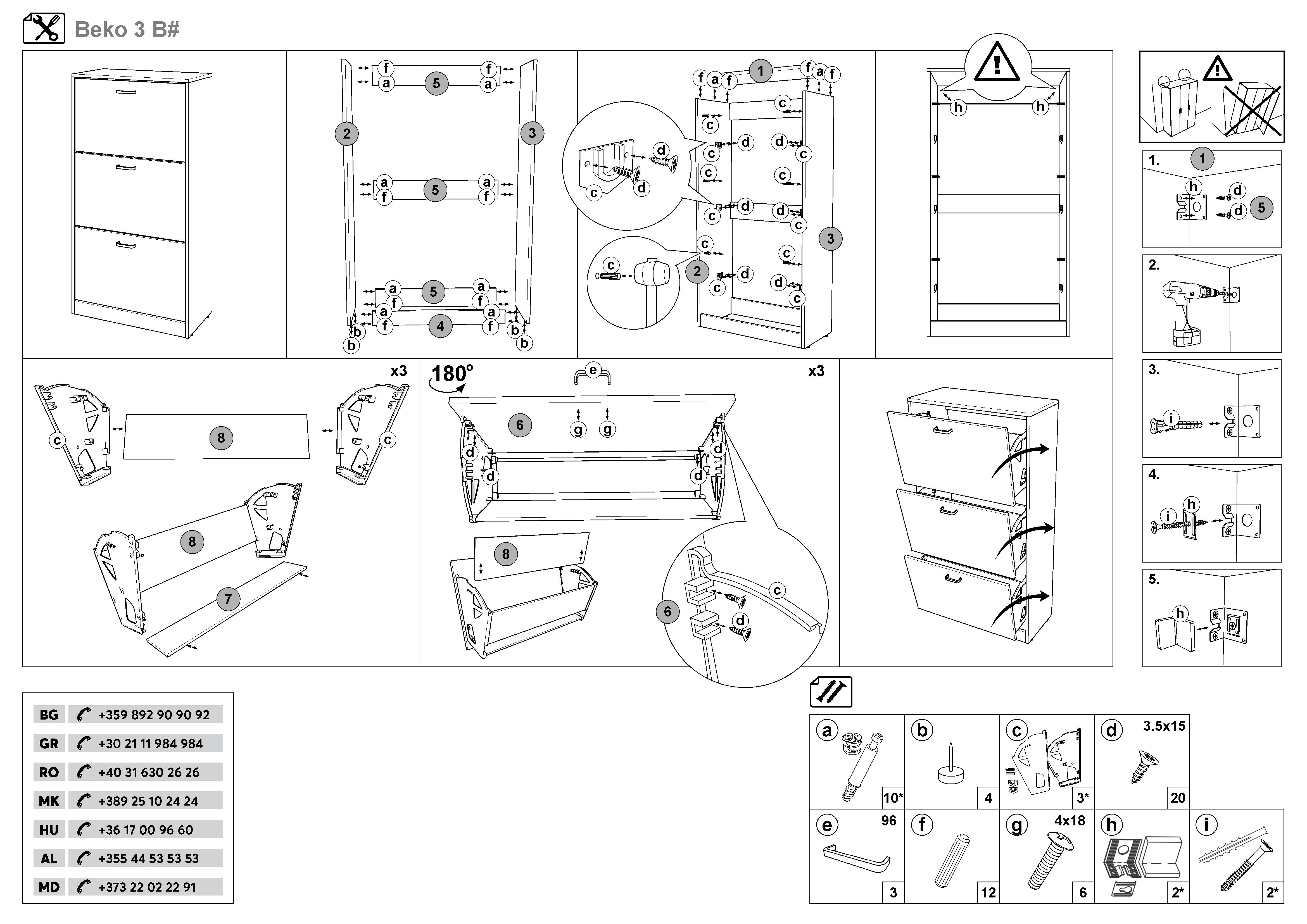 Монтажна схема на продукт - Pantofar Beko 3