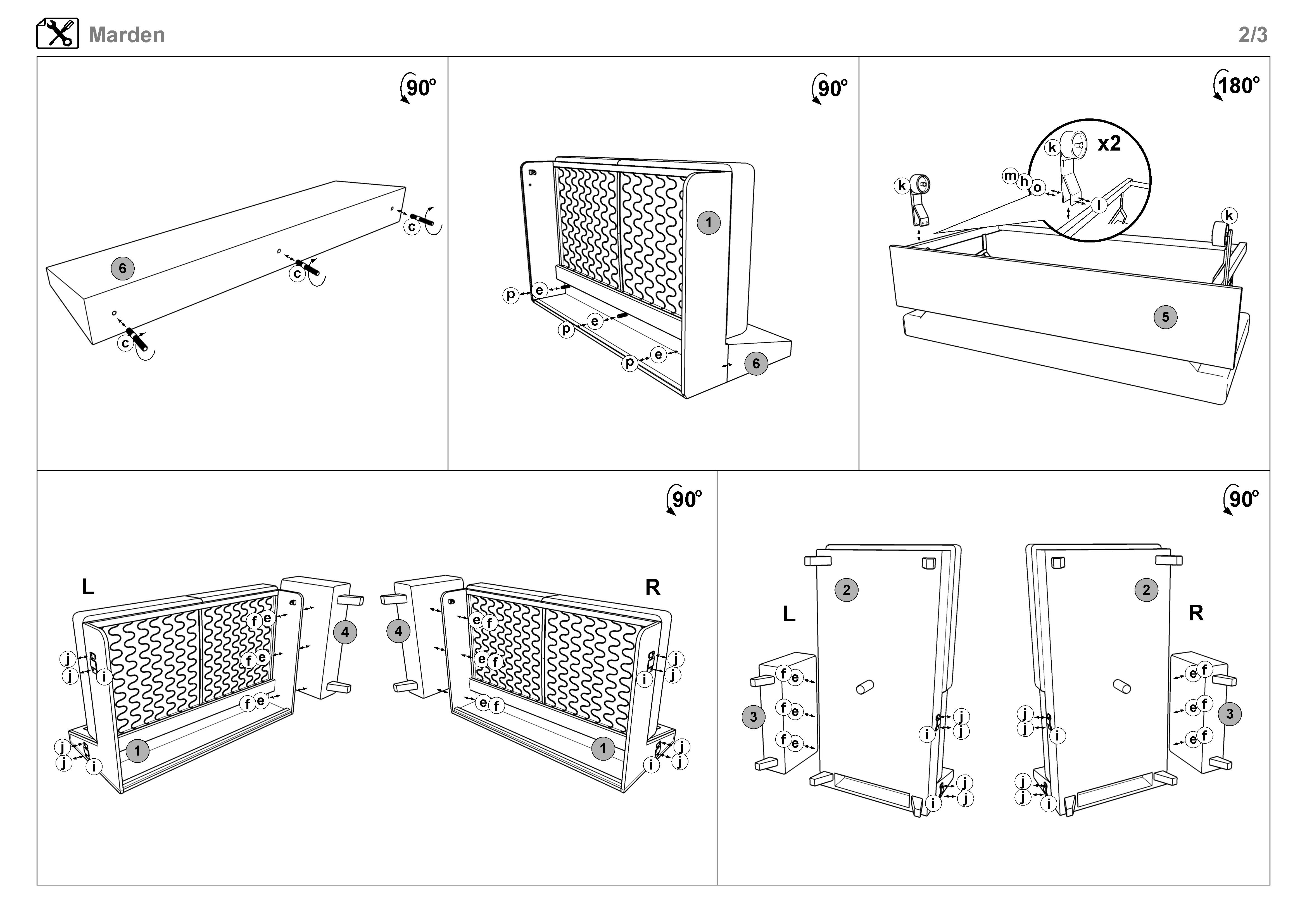 Монтажна схема на продукт - Coltar extensibil Marden