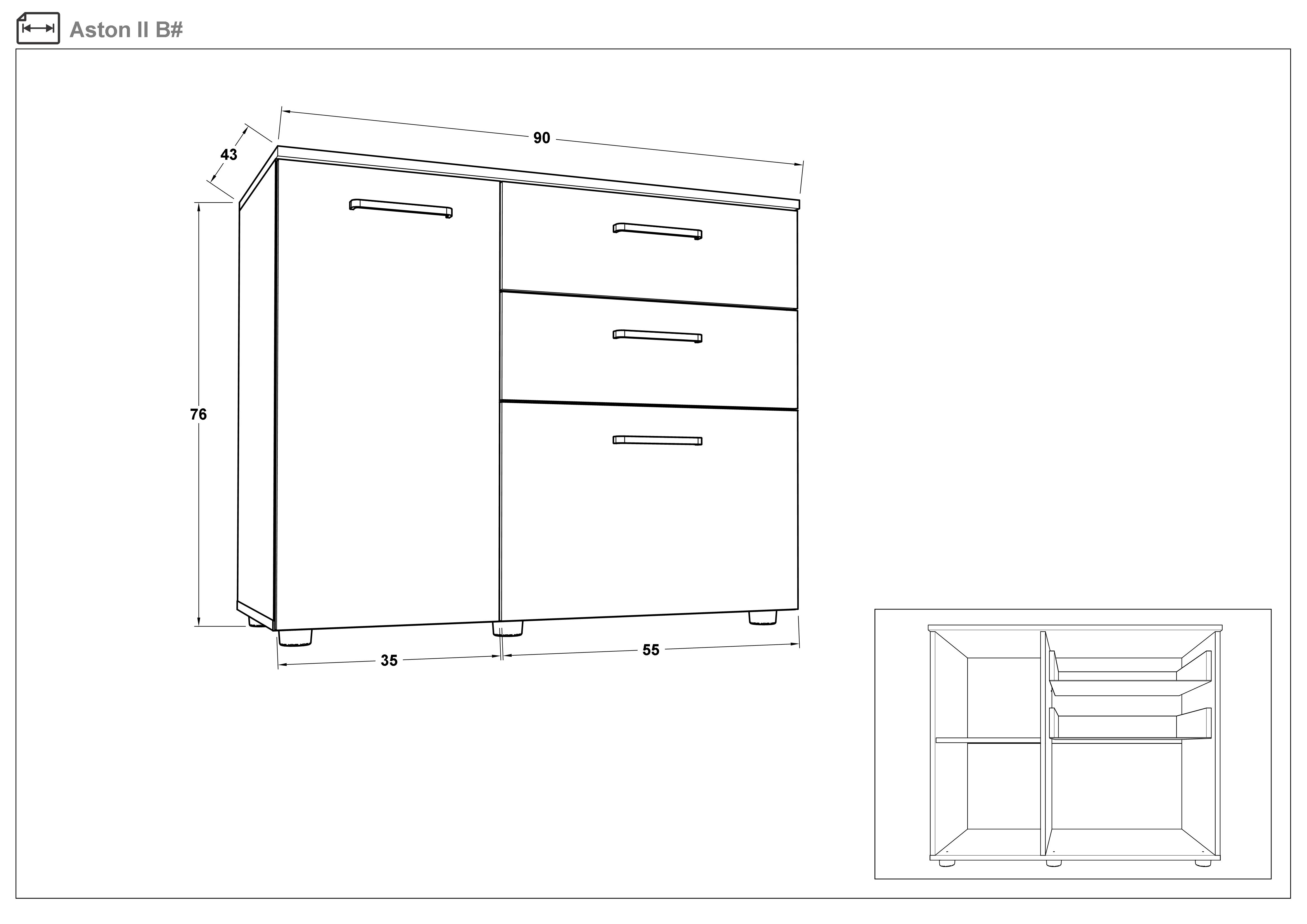 Set dormitor 90/200 Lara