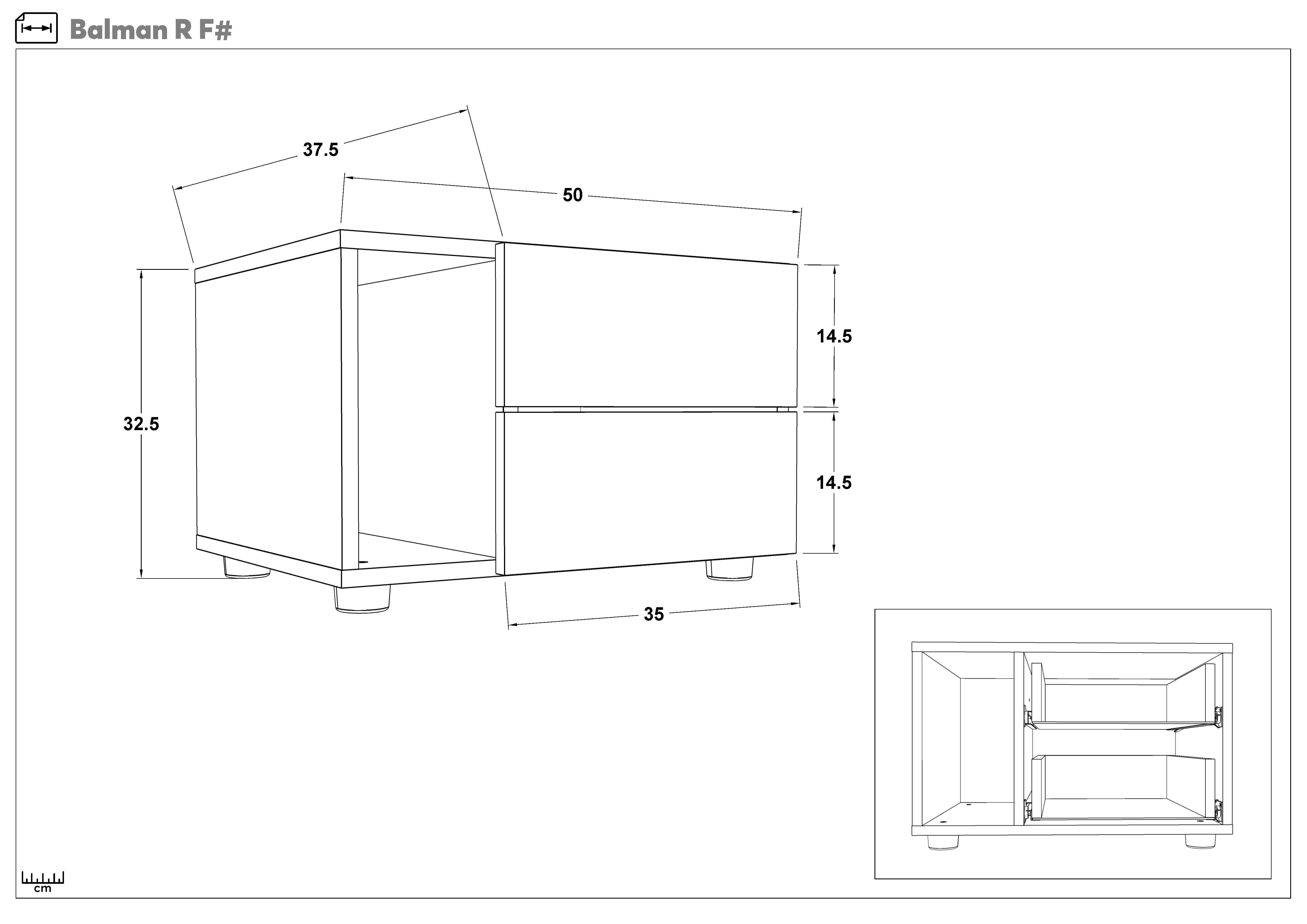 Set dormitor 160/200 Balman + saltea