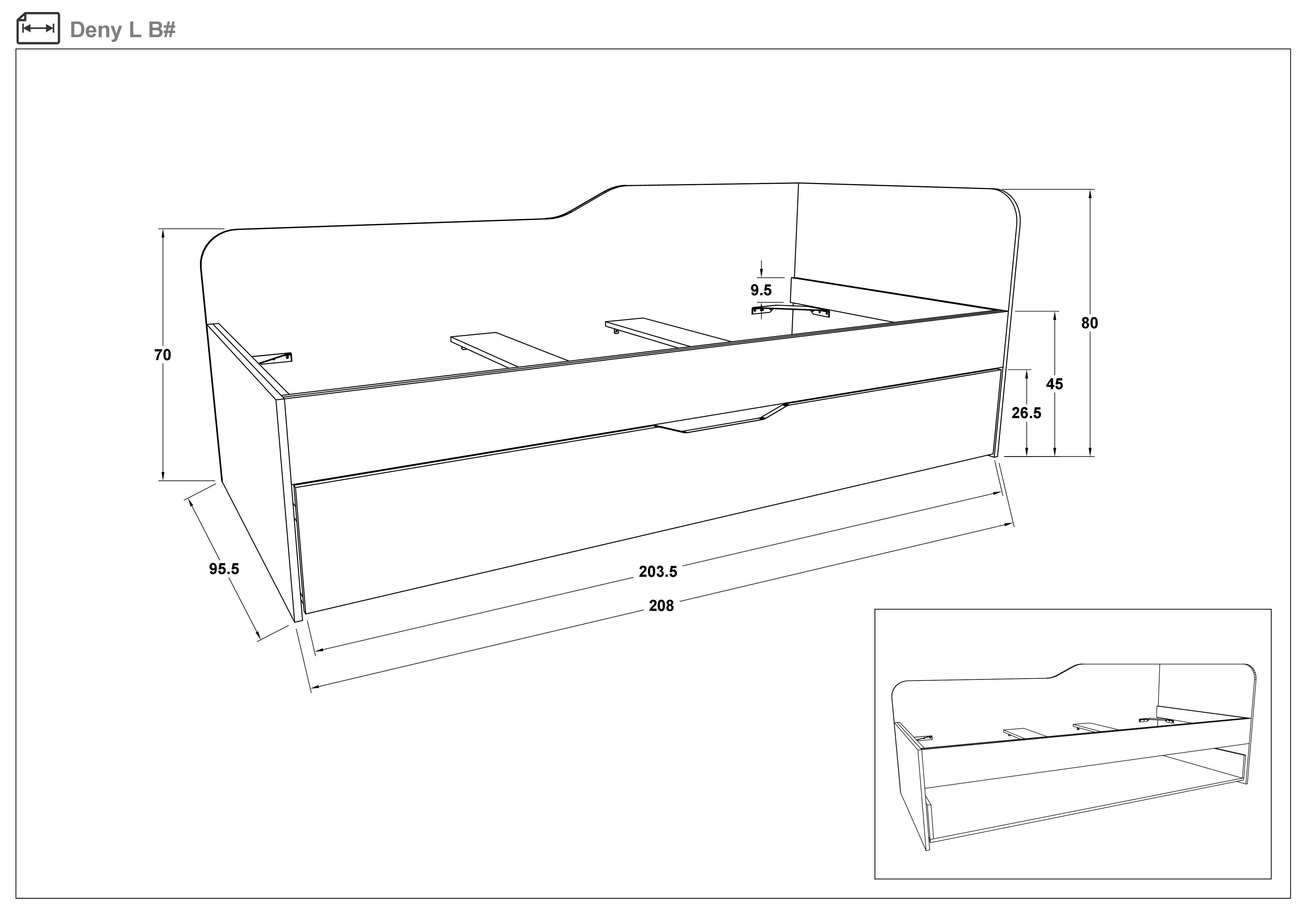 Pat sandwich 90/200 Deni