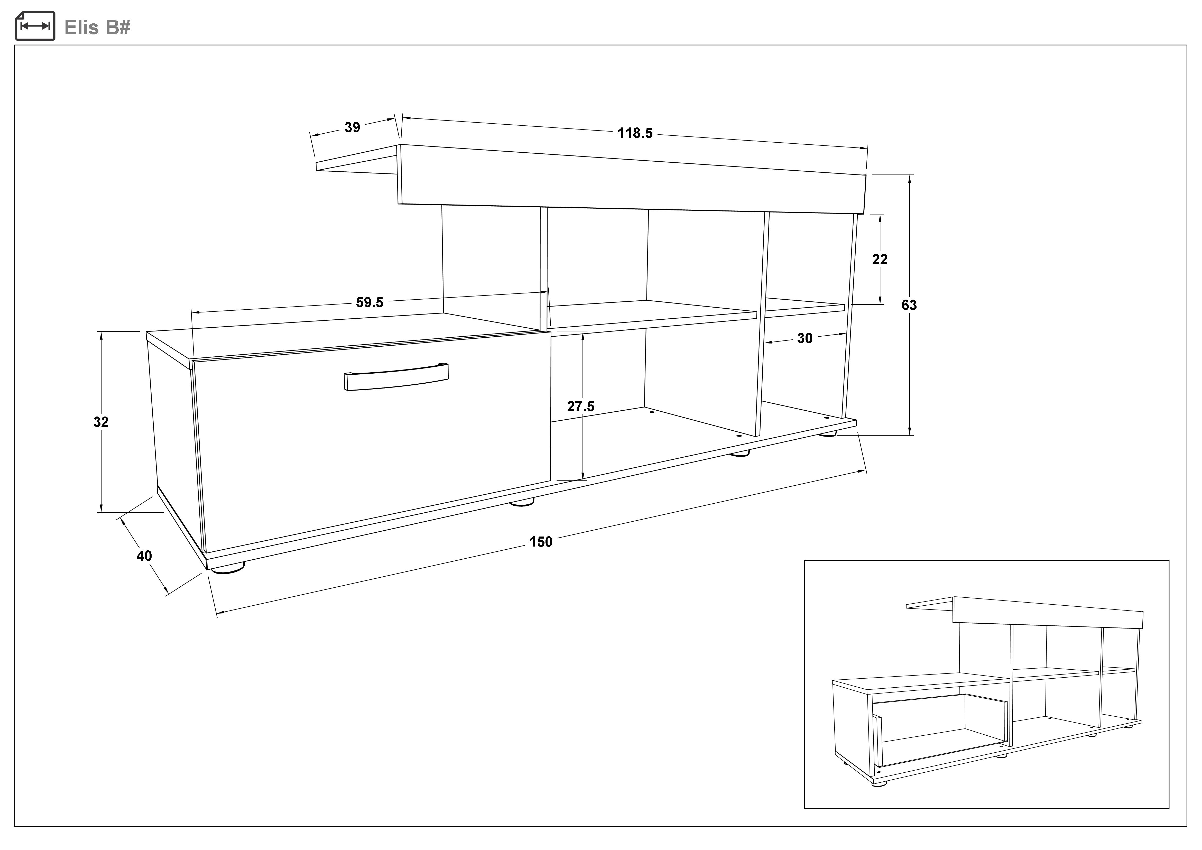 Coltar Dani M + modul TV Elis