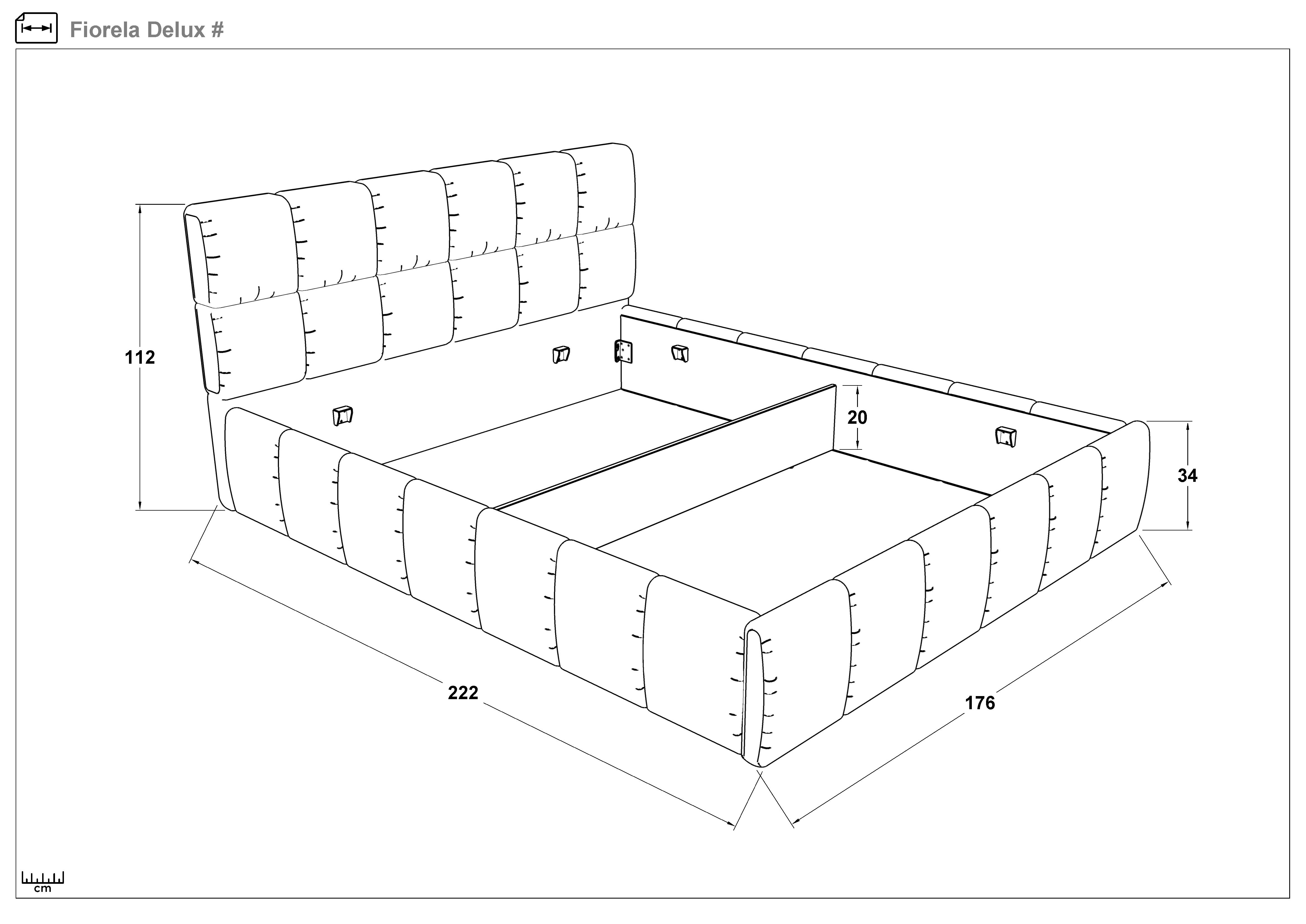 Pat dublu de lux 160/200 Fiorela Deluxe