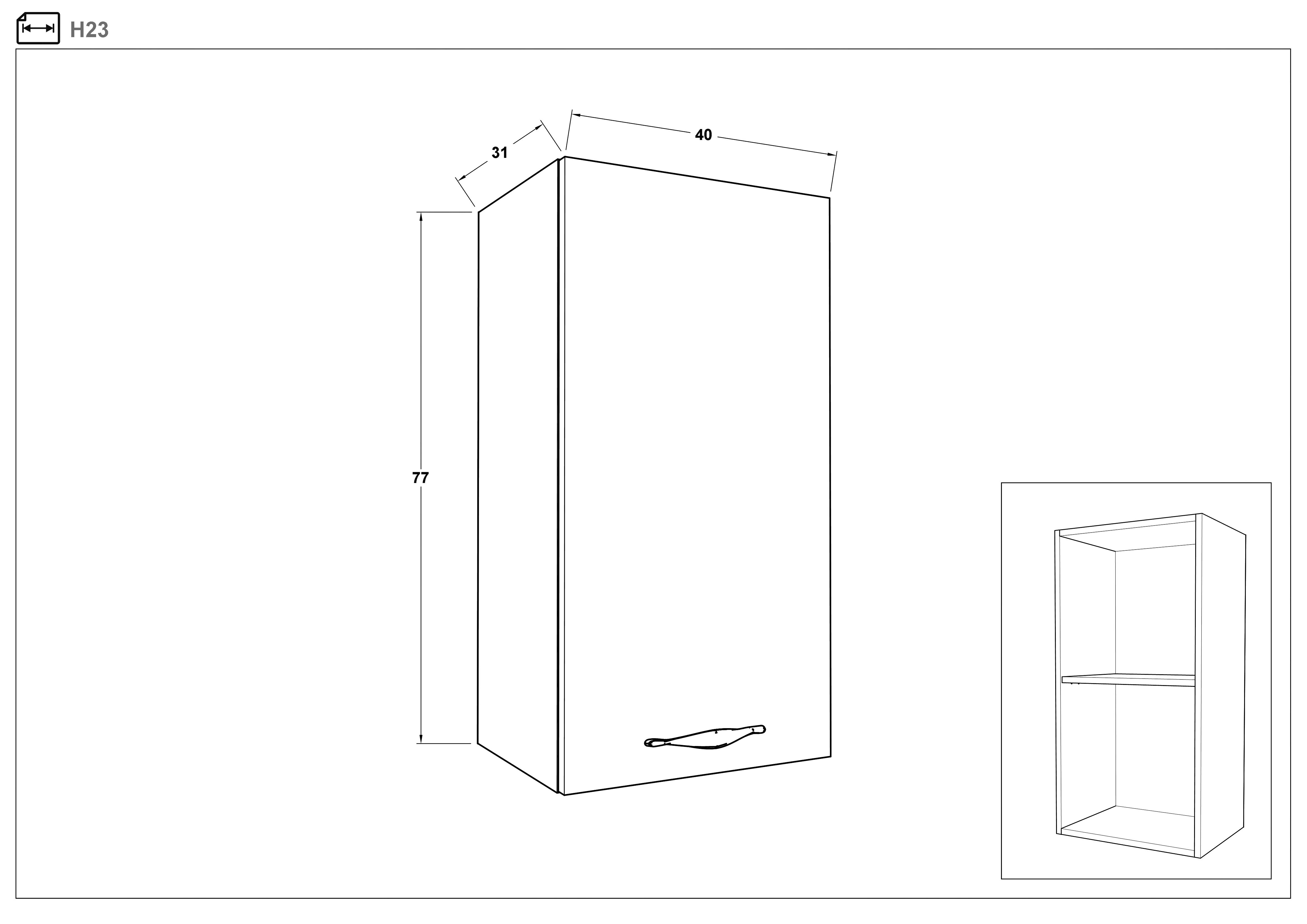 Размери на - Bucatarie Tamira Bucatarie Tamira