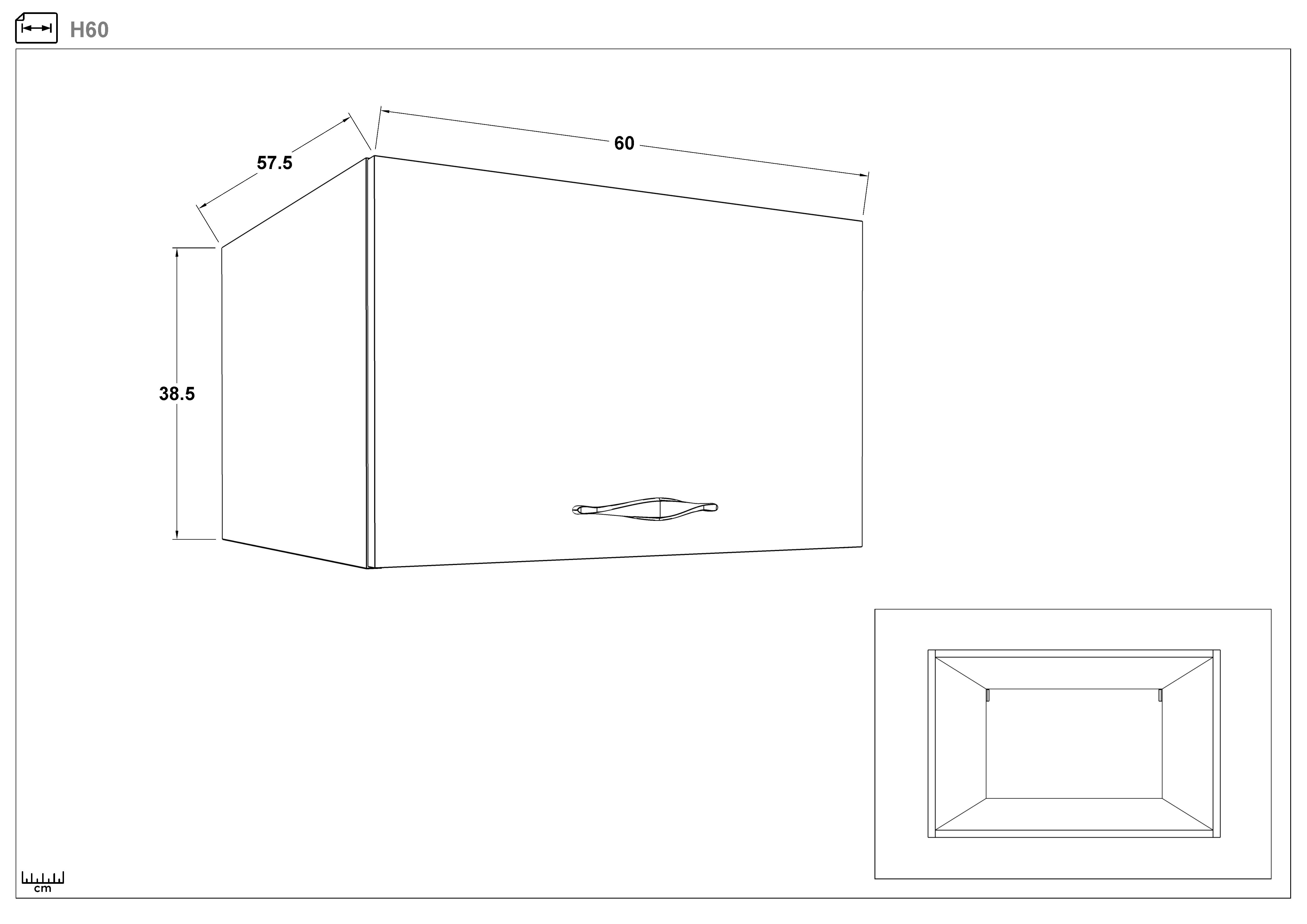 Размери на - Dulap de bucatarie Simon 60 Dulap de bucatarie Simon 60