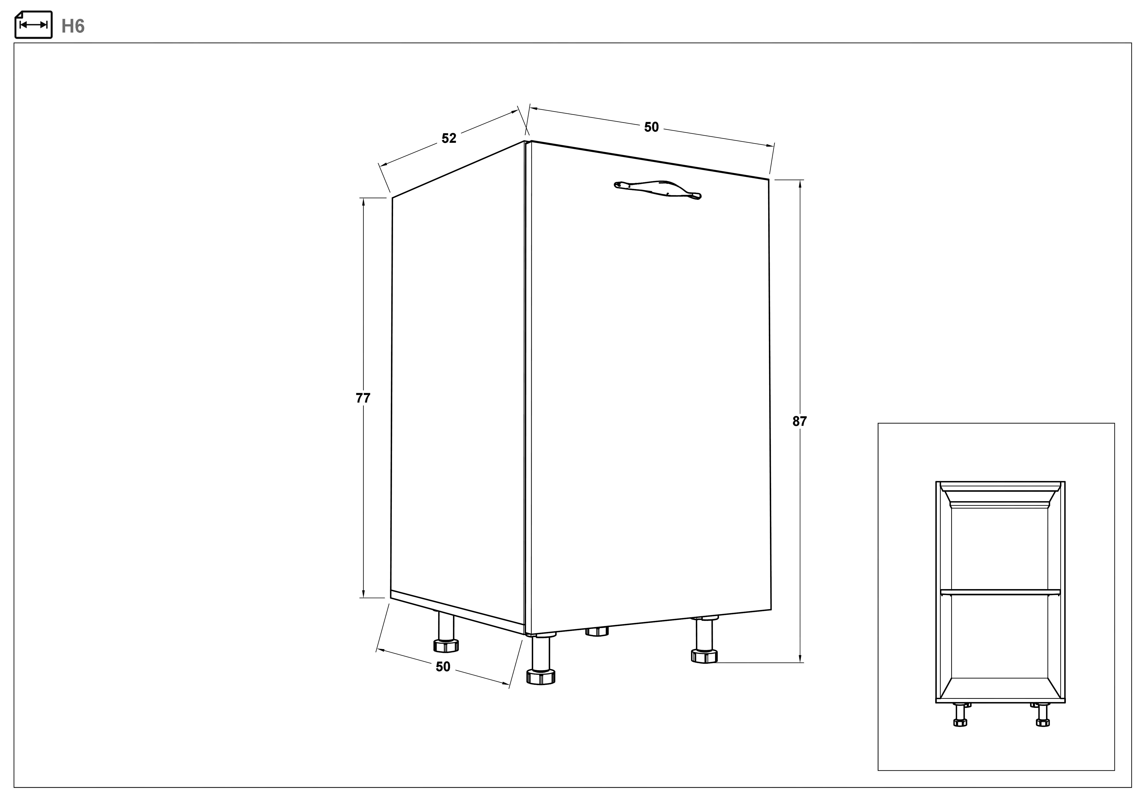 Размери на - Dulap de bucatarie Simon 06 Dulap de bucatarie Simon 06