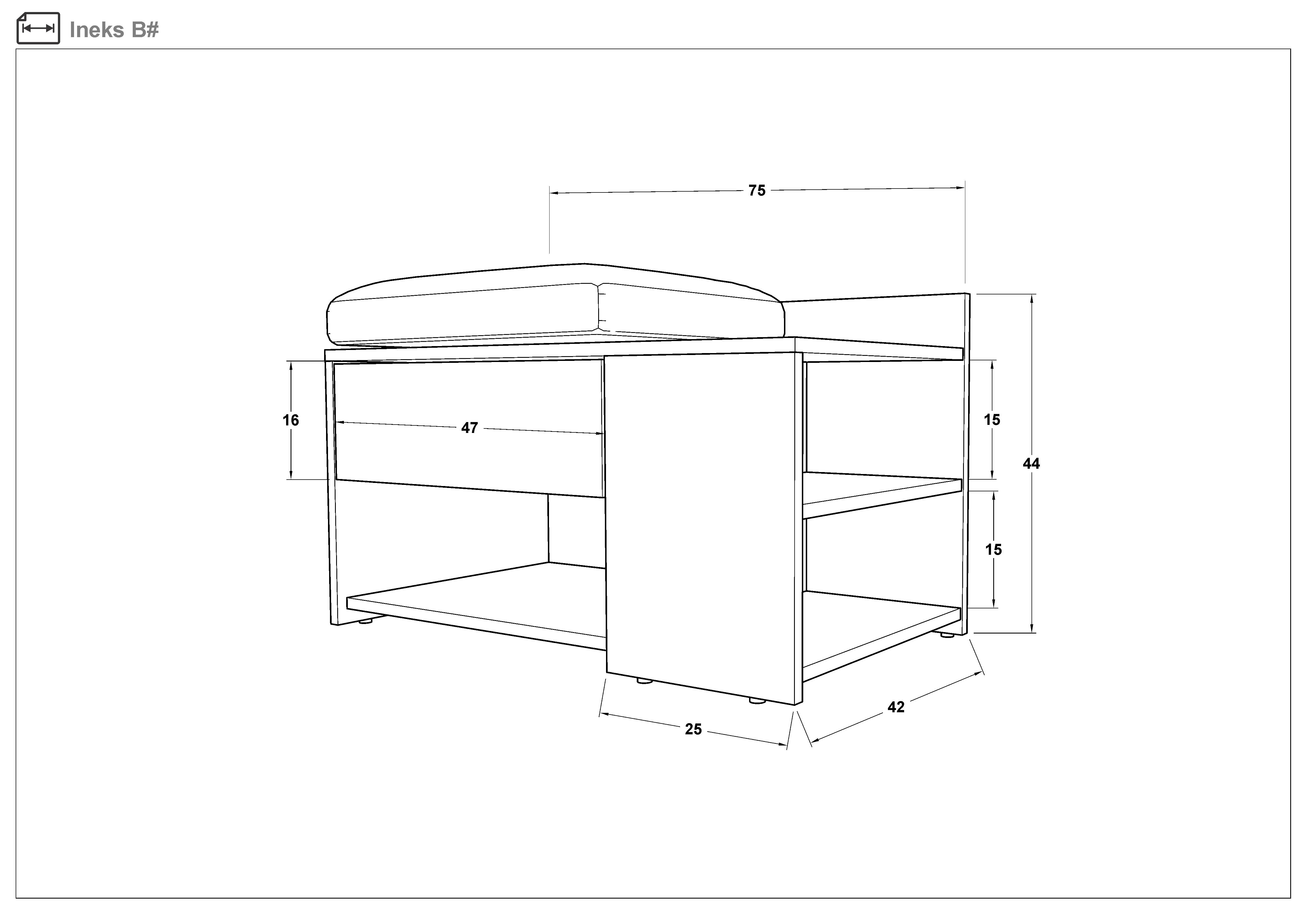 Размери на - Set 2 buc. pantofar Inex Set 2 buc. pantofar Inex