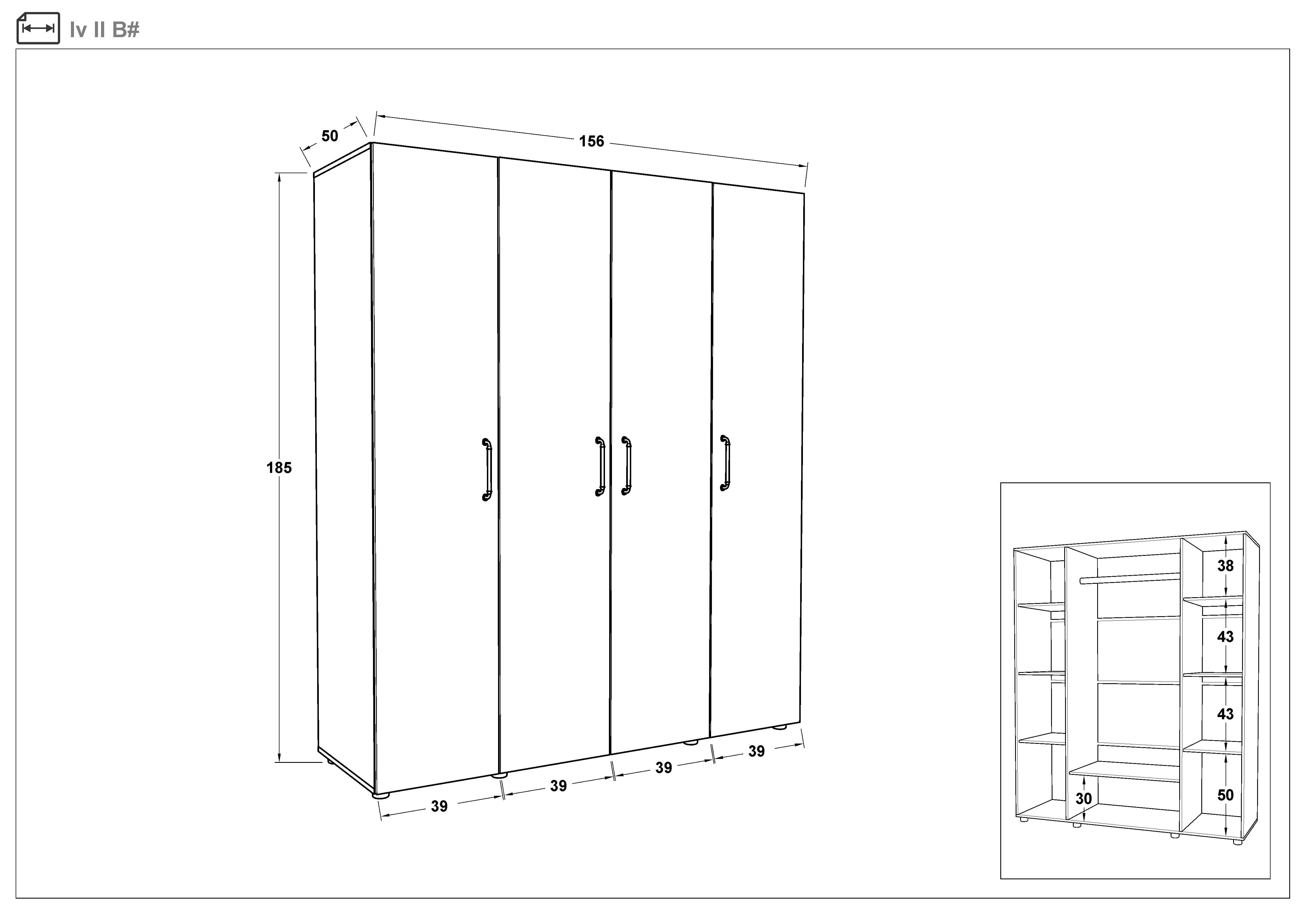 Размери на - Dulap Iv Dulap Iv