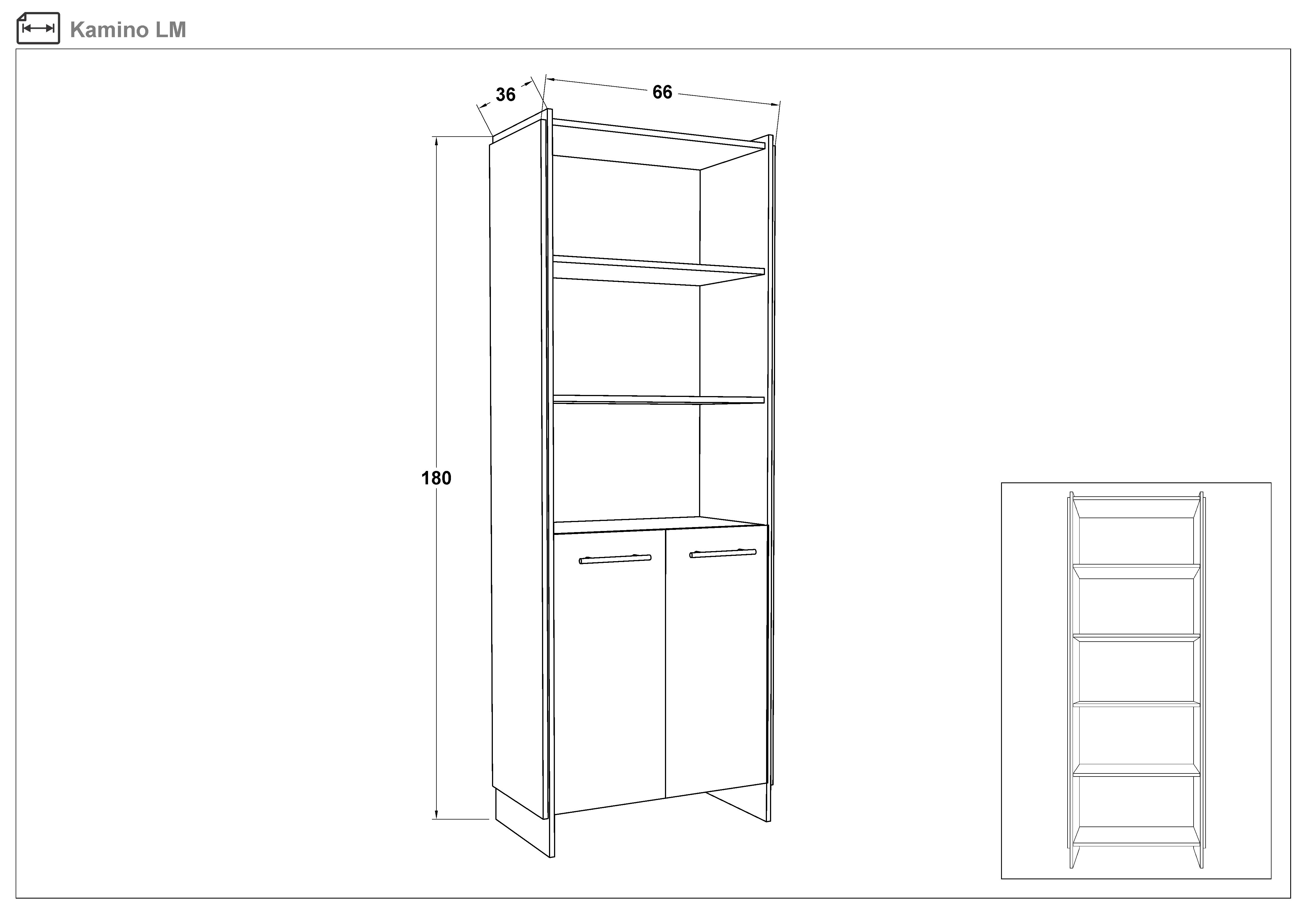 Размери на - Dulap inalt Camino LM Dulap inalt Camino LM