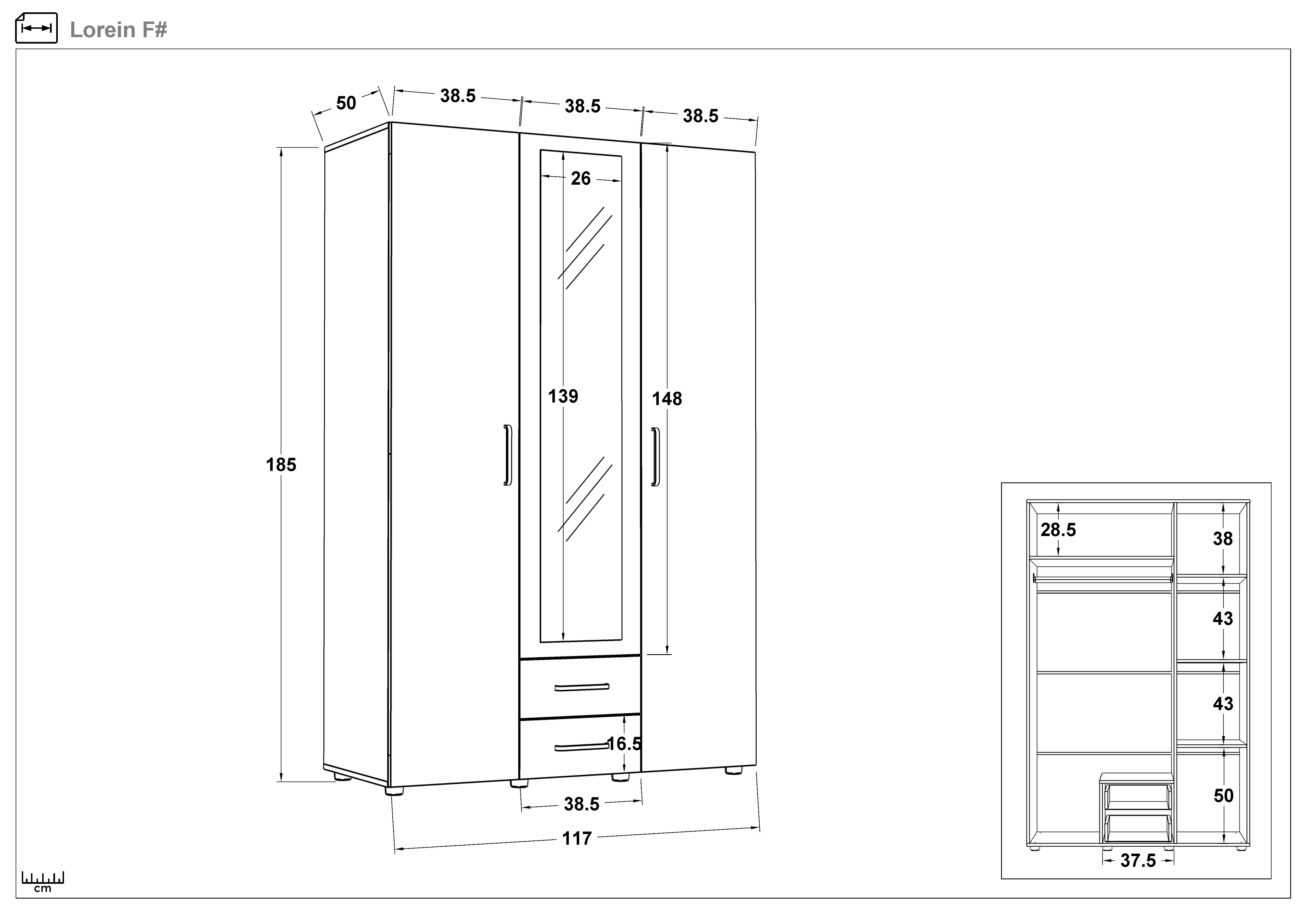 Set mobilier pentru camera copilului 120/190 Forest