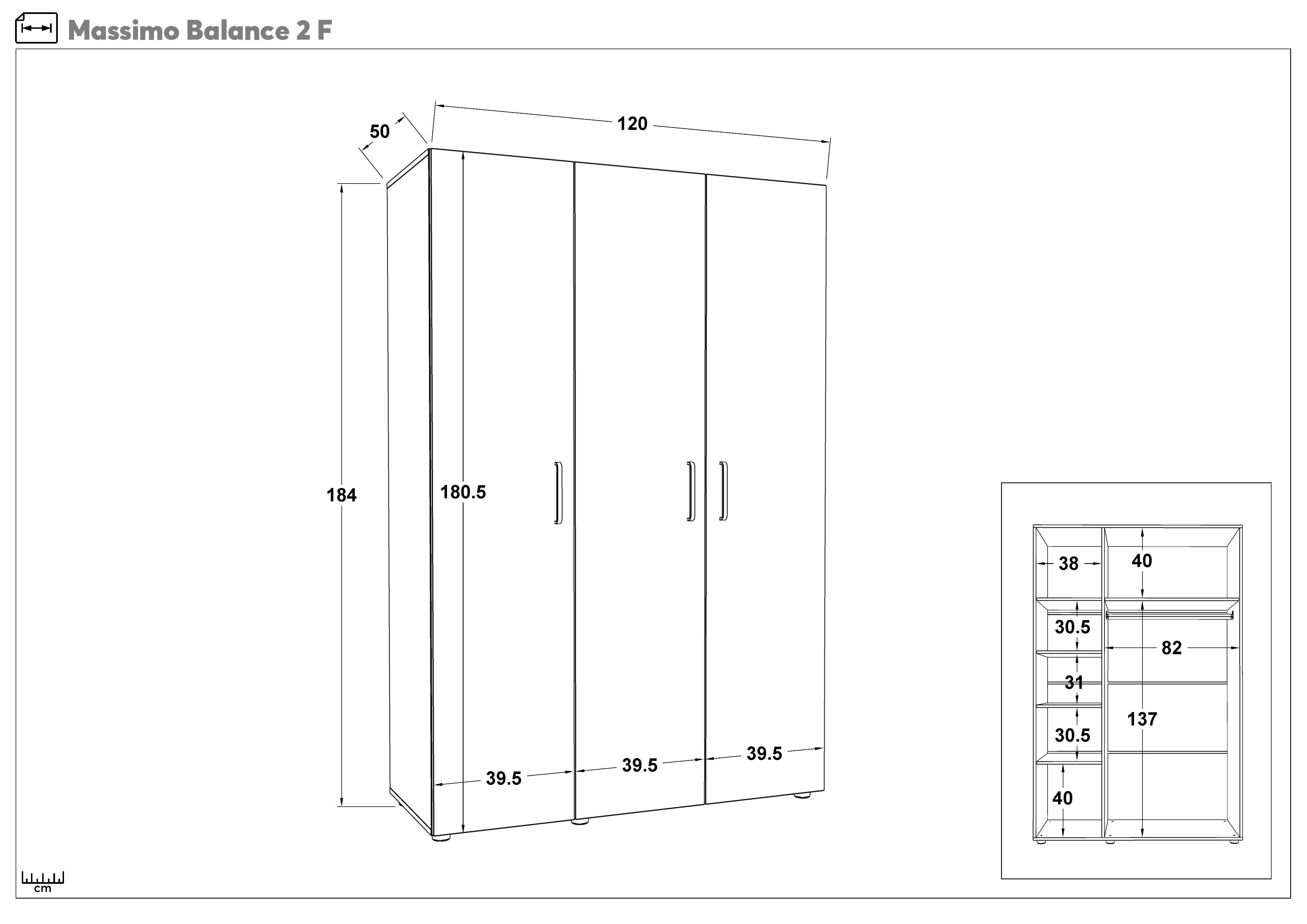 Set dormitor 120/200 Bianca 2