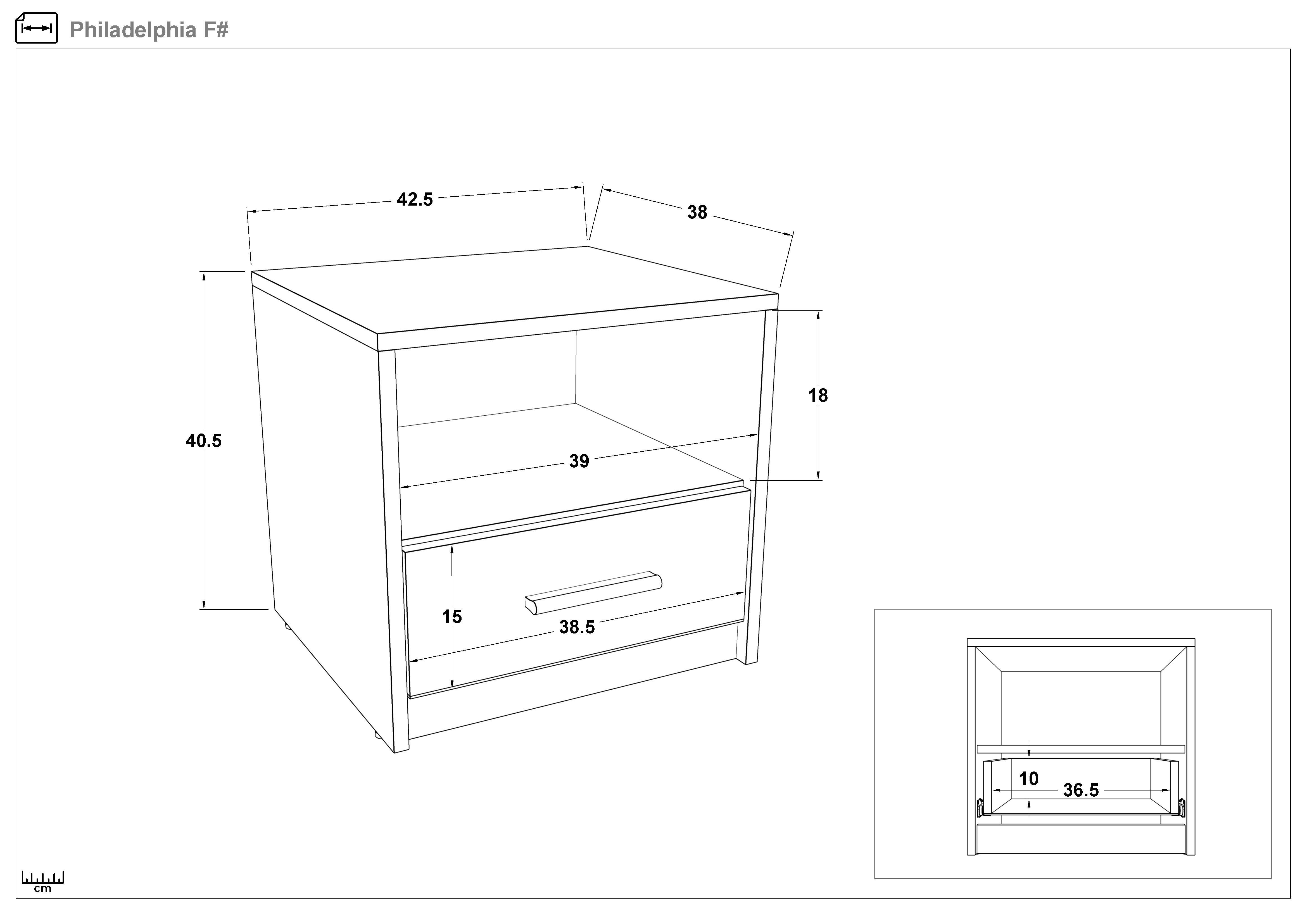 Set dormitor 160/200 Philadelphia S