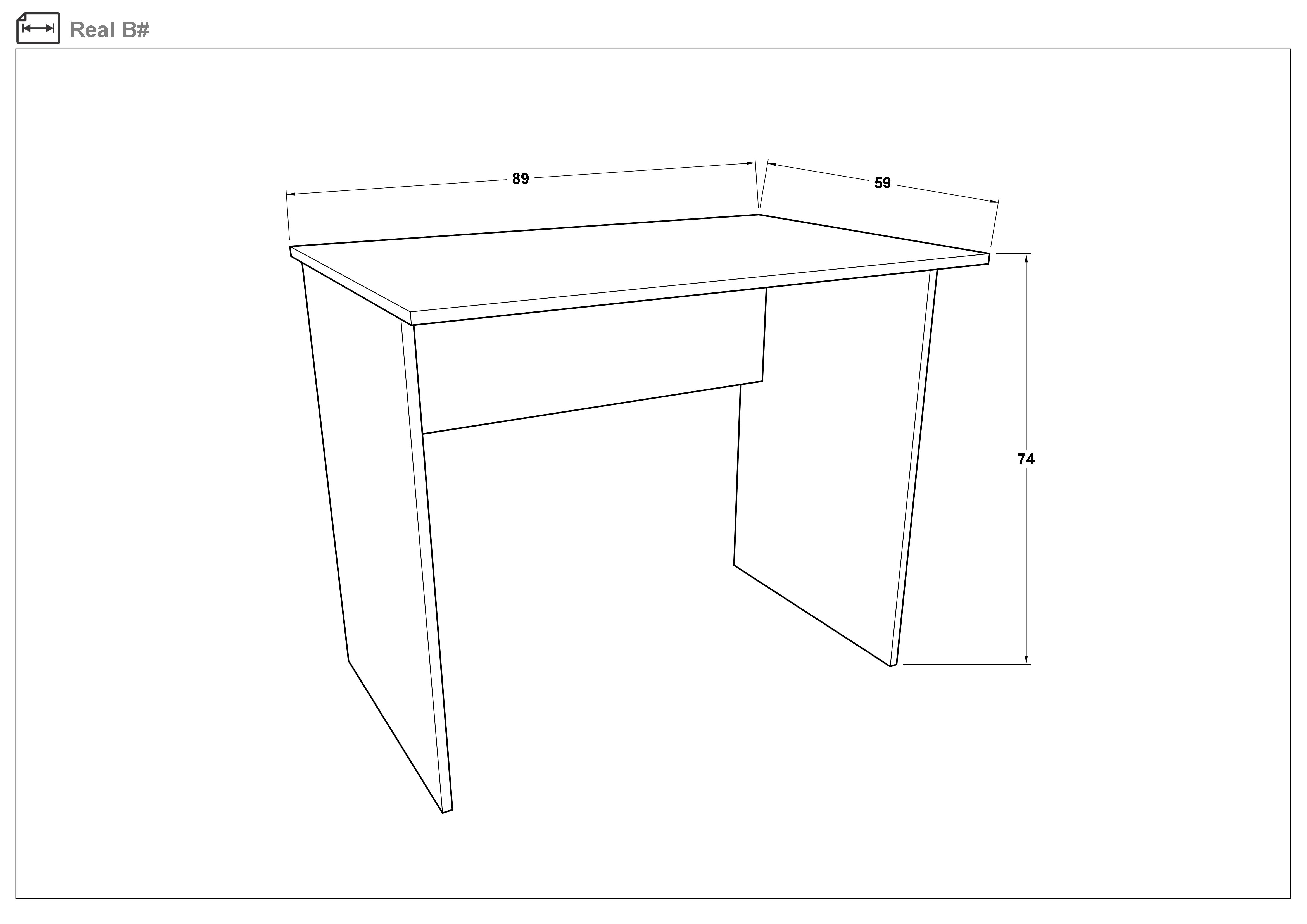 Размери на - Set Birou Real + oglinda SR 4 Set Birou Real + oglinda SR 4