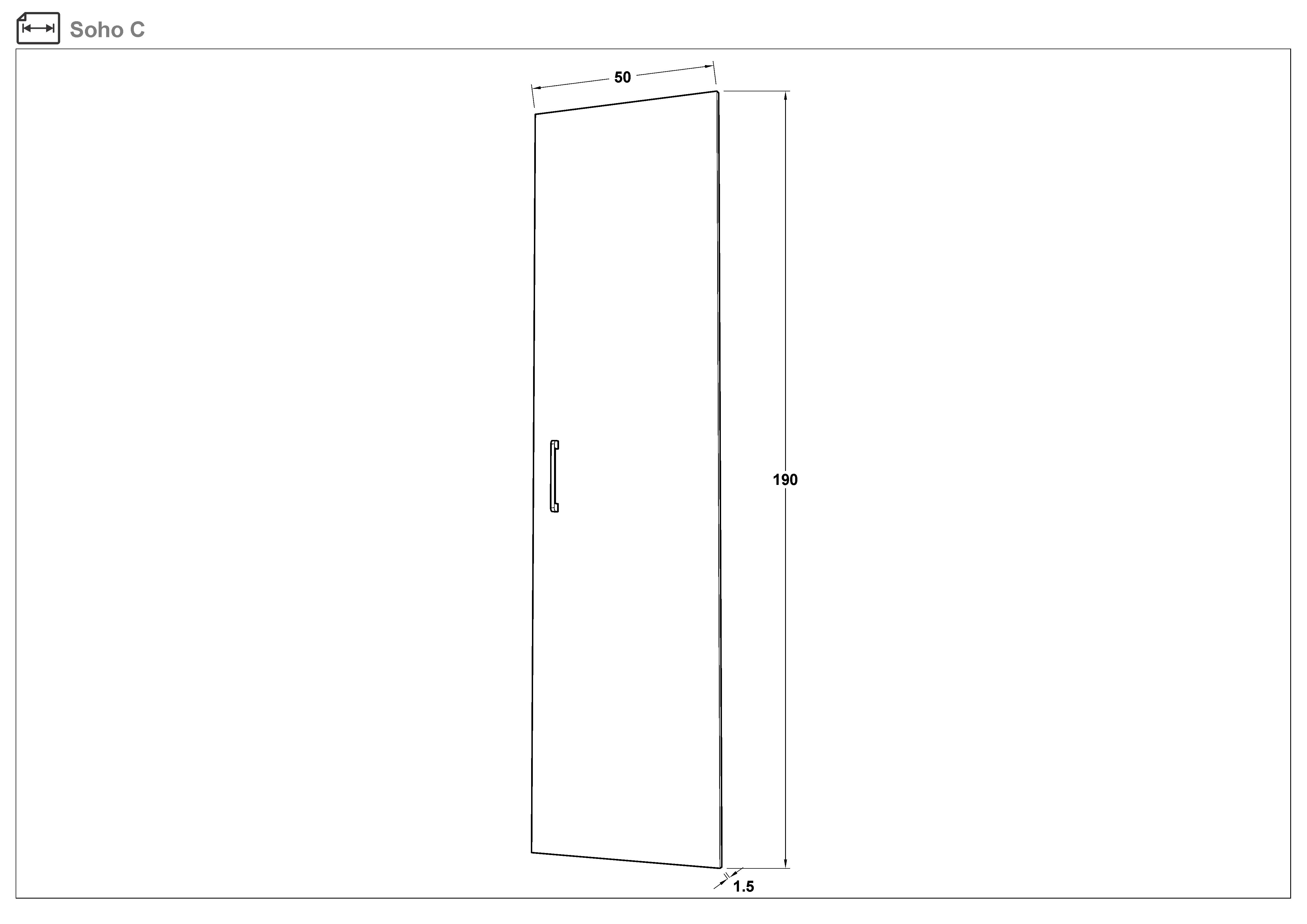 Dulap modular de colt Soho S
