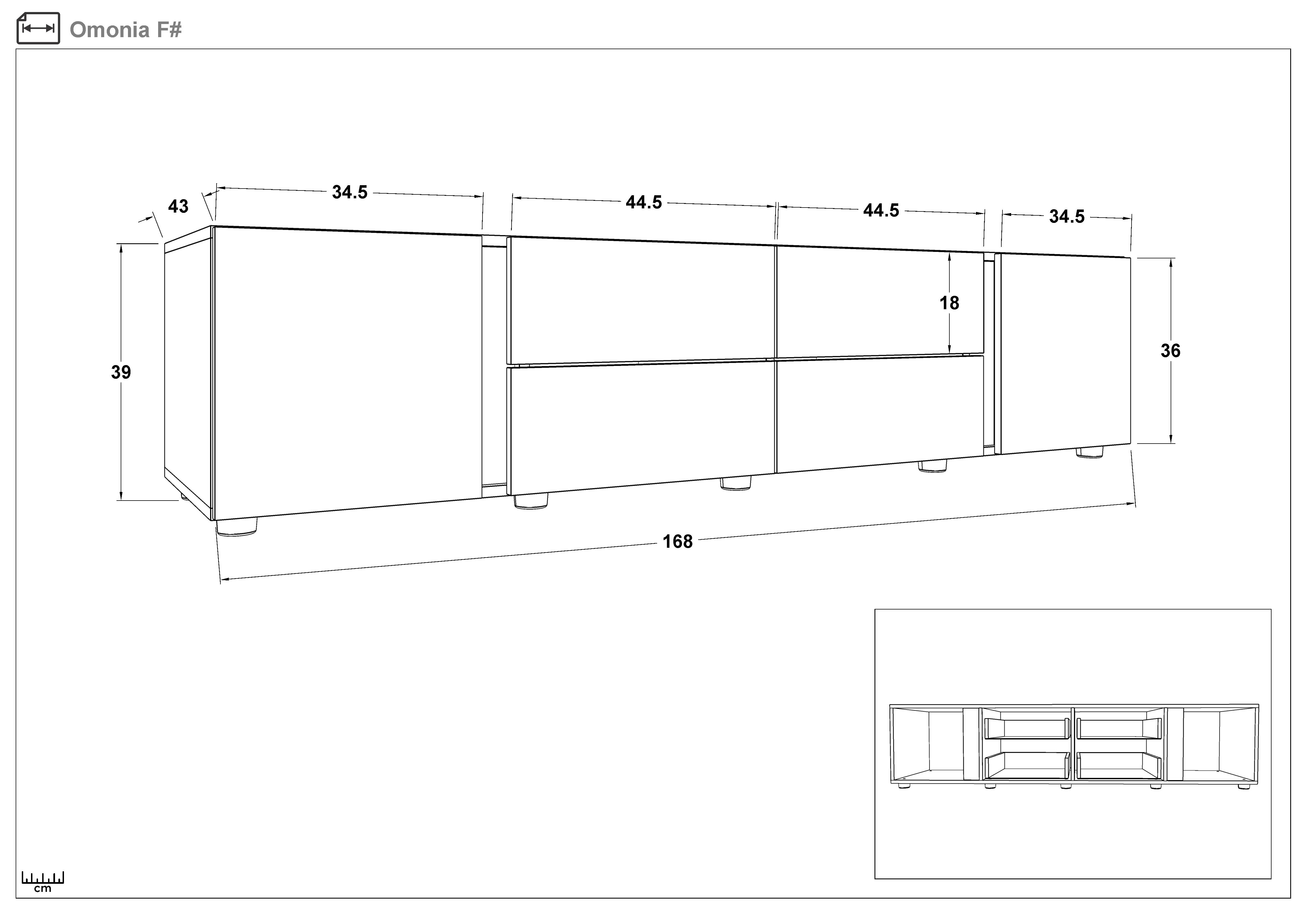 Set Coltar Interio + modul TV Omonia