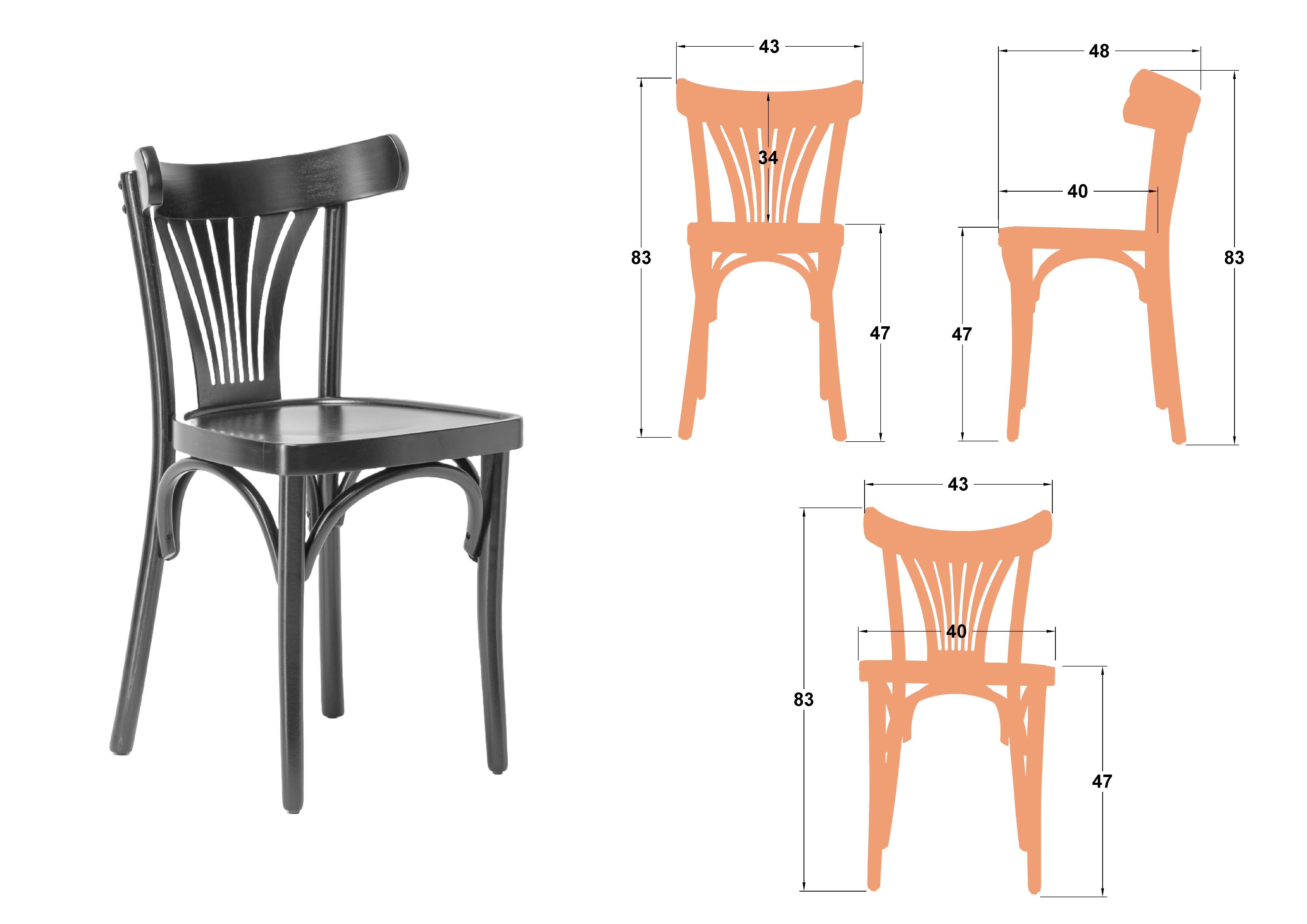Размери на - Scaun de masa Vars Scaun de masa Vars