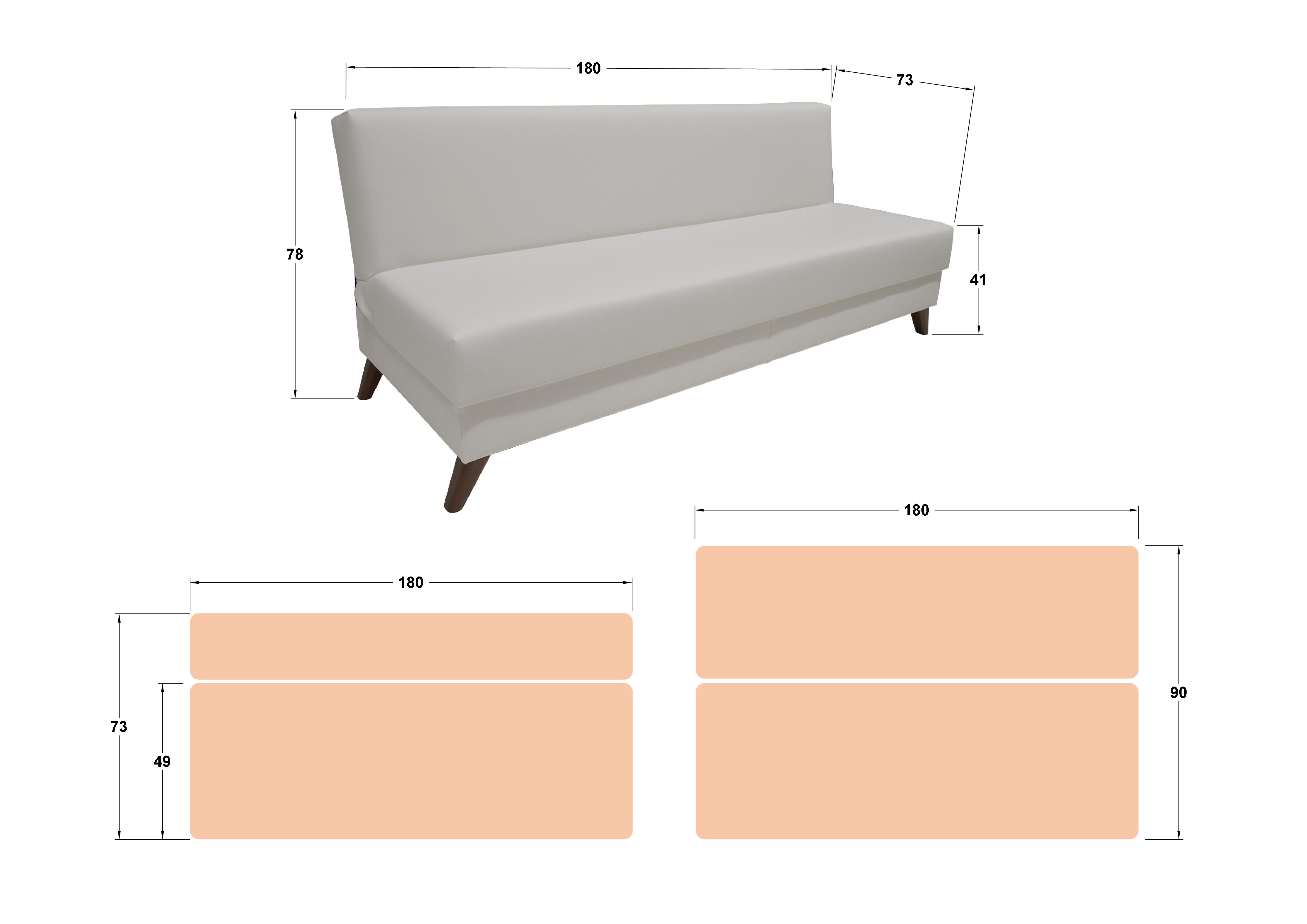 Размери на - Canapea extensibila click- clack  Vais Canapea extensibila click- clack  Vais