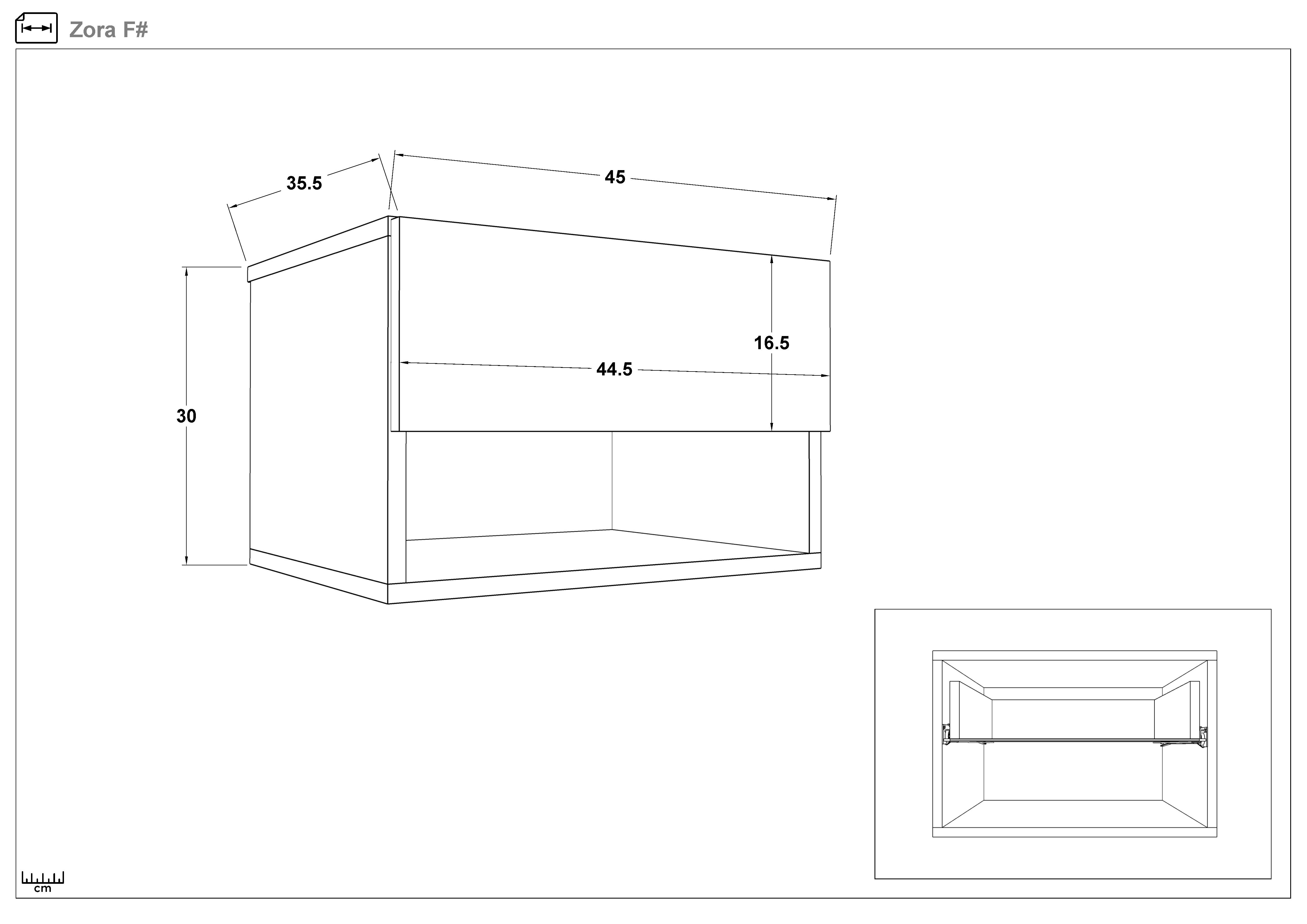 Set dormitor 160/200 Zora + saltea