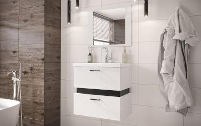 Dulap baie cu chiuveta Vonaro Dulap baie cu chiuveta L60 B35 H62 cm