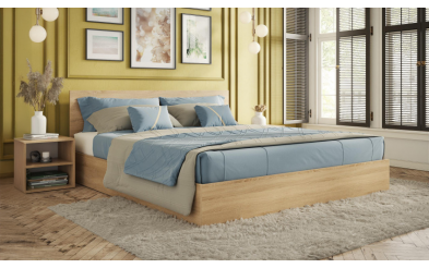 Set Pat dublu Izi 164/190 + 2 buc. noptiera Izi Set