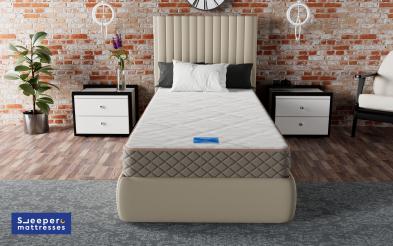 Saltea cu doua fete Cashmere Pocket 7 zone 82/190 82/190, cu doua fete, arcuri pocket, Inaltime: 22 cm, Garantie: 2 ani, doua parti de confort - moale si mediu ferm