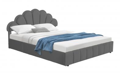 Pat dublu tapitat Yordi pentru saltea 160/200 Pat dublu tapitat 160/200