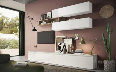 Biblioteca „Meyra” - design italian Biblioteca - fabricata in Italia ,L276 B40 H190 cm