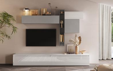 Biblioteca „Varida” - design italian Biblioteca - fabricata in Italia L276 B40 H200 cm