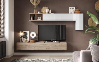 Biblioteca „Bergama” - design italian Biblioteca - fabricata in Italia L276 B40 H180 cm