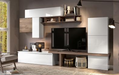 Biblioteca „Nirana” - design italian Biblioteca - fabricata in Italia L280 B40 H202 cm