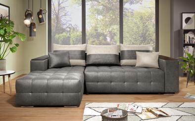 Coltar extensibil Melvin S cu  brat mini etajera Coltar extensibil  cu  brat mini etajera , L250 B90/158 H61/67  cm
