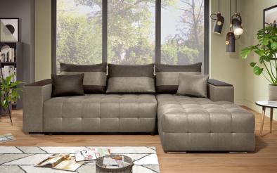 Coltar extensibil Melvin S cu  brat mini etajera Coltar extensibil  cu  brat mini etajera , L250 B90/158 H61/67  cm