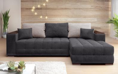 Coltar Melvin Spring S cu sezlong + brat mini etajera Coltar cu sezlong + brat mini etajera, L250 B90/158 H69 cm