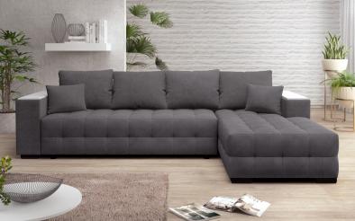 Coltar Melvin Spring cu sezlong + brat mini etajera Coltar cu sezlong + brat mini etajera, L297 B90/180 H70 cm
