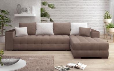 Coltar Melvin Spring cu sezlong + brat mini etajera Coltar cu sezlong + brat mini etajera, L297 B90/180 H70 cm