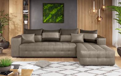 Coltar extensibil Melvin cu  brat mini etajera Coltar extensibil cu  brat mini etajera , L297 B90/180 H70 cm