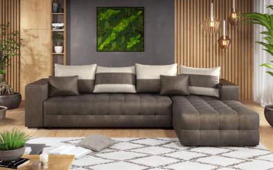 Coltar extensibil Melvin cu  brat mini etajera Coltar extensibil cu  brat mini etajera,L297 B90/180 H70 cm