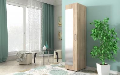Dulap Oscar, cu o usa si oglinda Dulap, L39 B50 H185 cm
