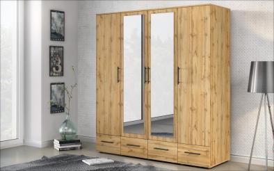 Dulap cu 4 usi si sertare Select II Dulap cu 4 usi si sertare L180 B55 H200 cm