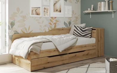 Pat 90/200 + lada + sertare Ester II Pat 90/200 + lada + sertare