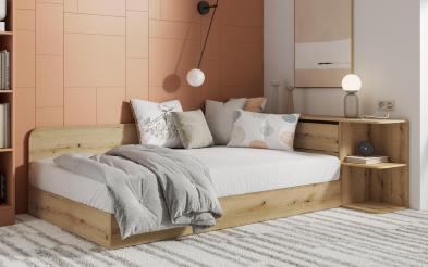 Pat cu lada 120/190 Fensi Pat cu lada 120/190