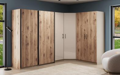 Модулен ъглов гардероб Сохо S Модулен ъглов гардероб