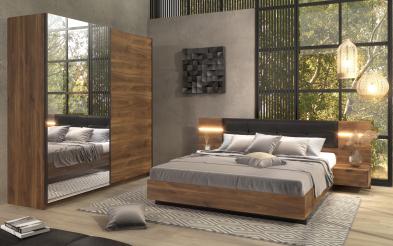 Set dormitor Alinor Sens + LED pentru saltea 160/200 Set dormitor pentru saltea 160/200+ LED