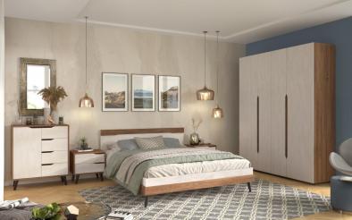 Set dormitor 160/200 Avalon + saltea Set dormitor 160/200