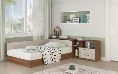 Set dormitor Lorence + saltea cu o fata Neo Dream 120/190 Set dormitor + saltea 120/190