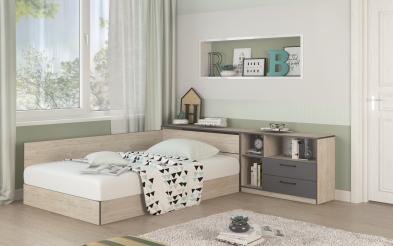 Set dormitor Lorence pentru saltea 120/190 Set dormitor 120/190