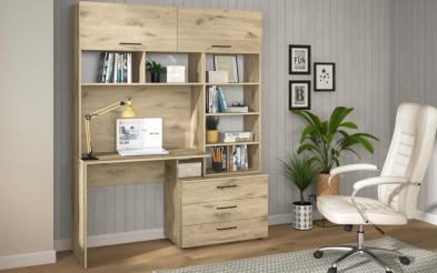 Biblioteca + birou Diel Biblioteca + birou , L150 B50 H188 cm