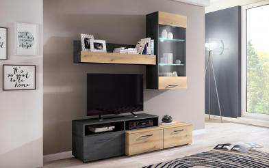 Biblioteca Shely + iluminare LED Biblioteca + iluminare LED , L165 cm
