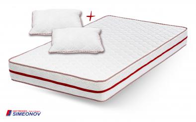 Saltea Vita Sleep, cu doua fete 140/200 140/200,cu doua fete, spuma poliuretanica, inaltime 17 cm, garantie 2 ani, duritate - dur mediu, Cadou 2 perne